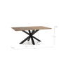 Mesa de Jantar Retangular Comba 180x100 Natural / Nogueira