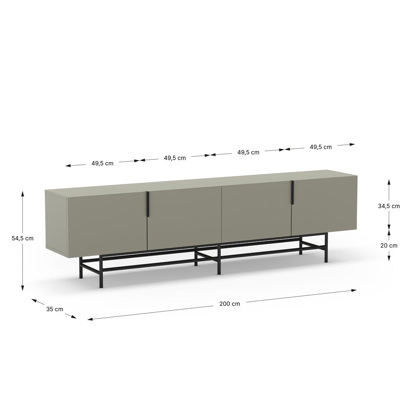 Móvel de TV Eldia 200cm