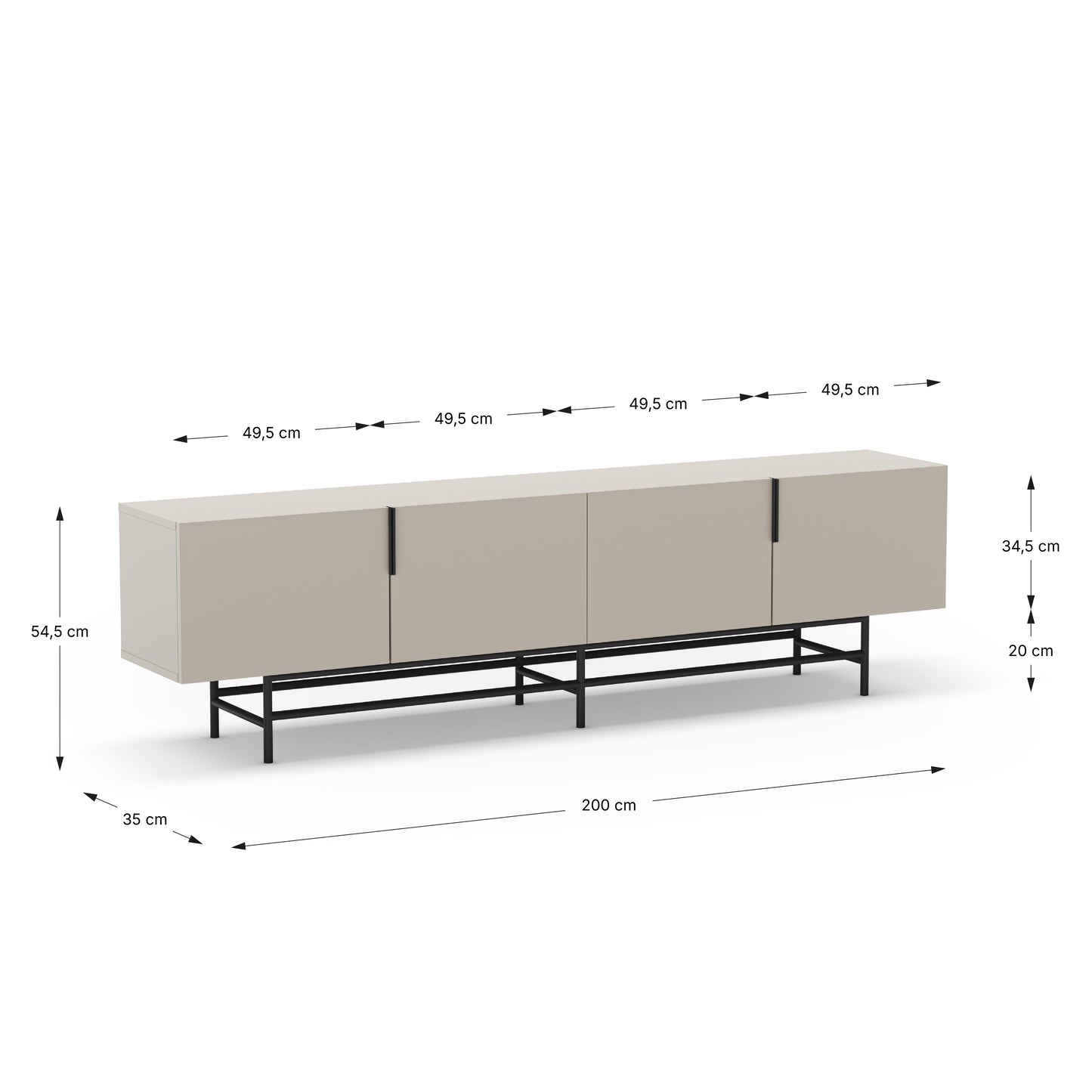 Móvel de TV Eldia 200cm