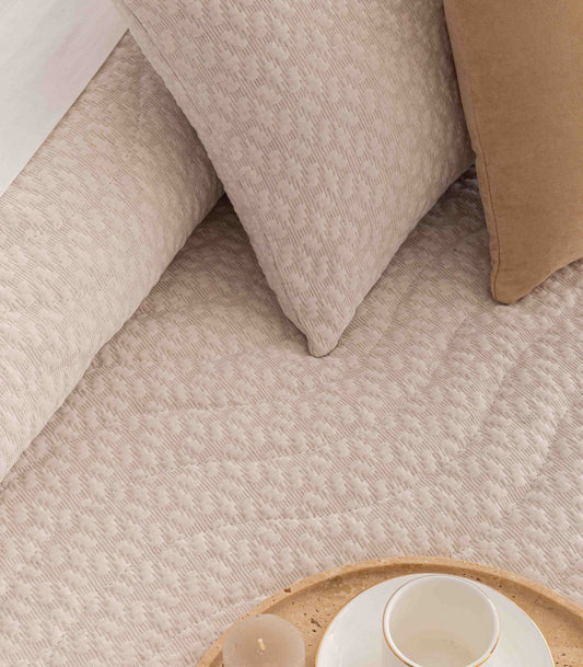 Colcha Jacquard Recas Primavera/Verão C/02 Bege