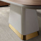 Mesa de Jantar Nogueira e Bege