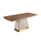 Mesa de Jantar Nogueira e Bege