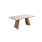 Mesa de Jantar Extensível Mármore Porcelânico e Aço