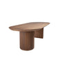 Mesa de Jantar Oval Nogueira